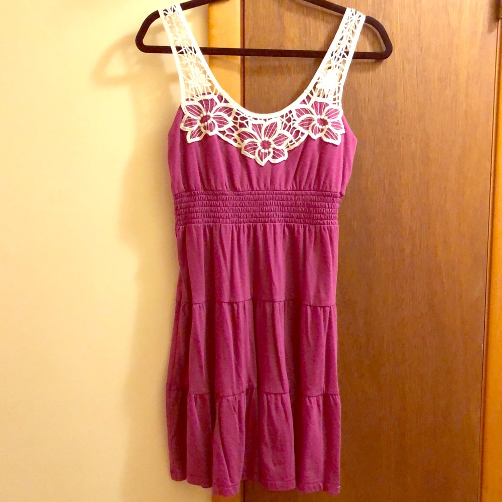 SO for Kohl’s Purple Tiered Lace Sundress
